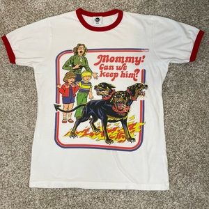 Mommy Can We Keep Him Ringer T-shirt Wicked Clothes XS unisex